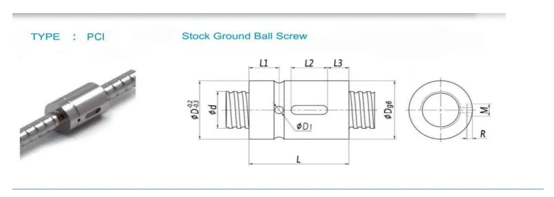 Grinded Miniature Ball Screw — original technical reference