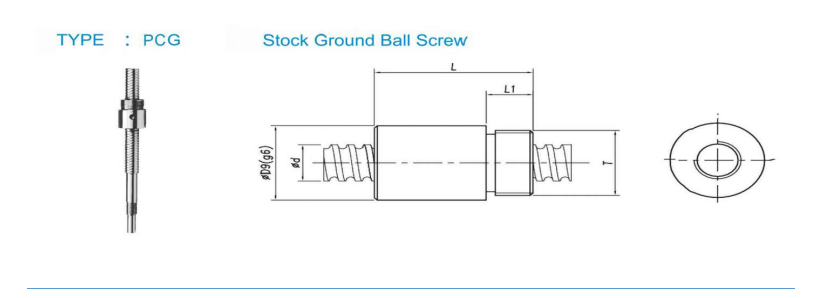 Grinded Miniature Ball Screw — original technical reference