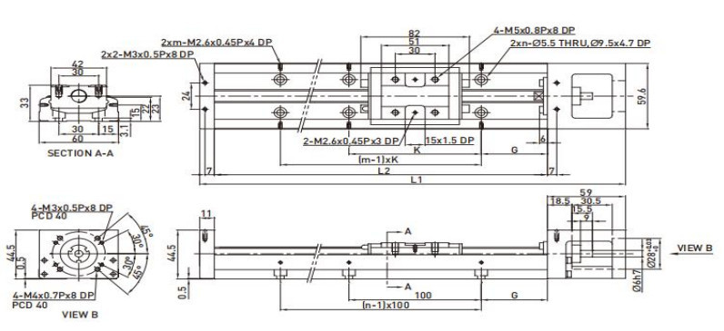 Single-axis robot — original technical reference