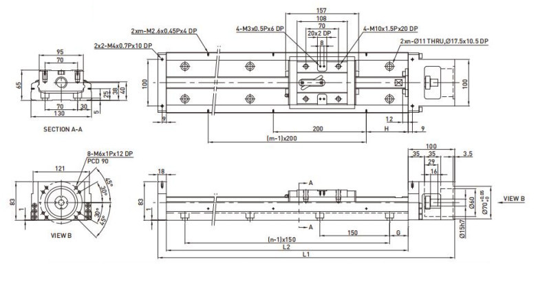 Single-axis robot — original technical reference