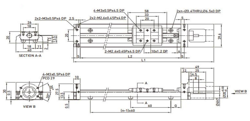 Single-axis robot — original technical reference